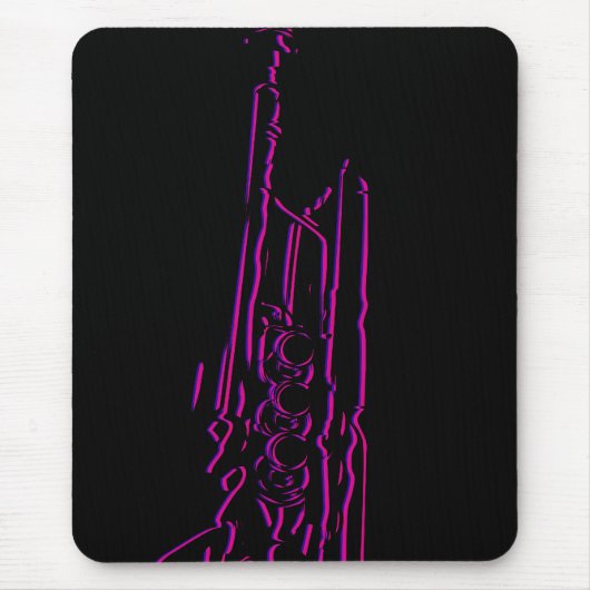 Abstrakte Jazz-Trompete Mousepad (Vorne)
