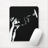 Abstrakte Jazz-Trompete Mousepad (Mit Mouse)