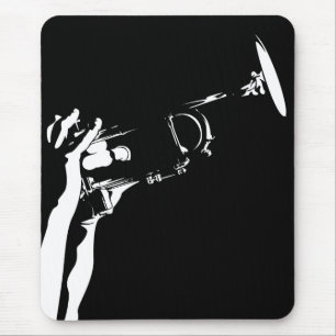 Abstrakte Jazz-Trompete Mousepad