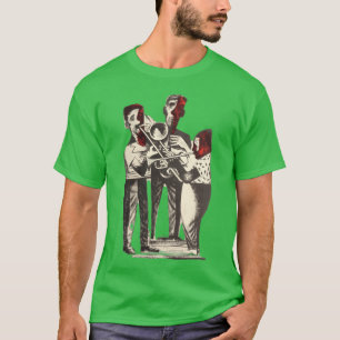Abstrakte Jazzband Einzigartige Musikliebhaber Gi  T-Shirt
