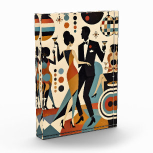 Abstrakte Jazzy Martinis und tanzende Cocktailpart Fotoblock