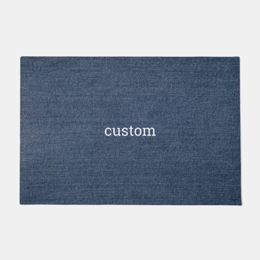 abstrakte Jeans Fußmatte (Vorderseite)