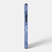 Abstrakte Jeans Taschen Patchwork Nahtloses Muster iPhone Hülle (Linke Seite)