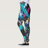 Abstrakte Jugendstil-Retrograde-Leggings Leggings (Links)