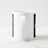 Abstrakte Jumbo-Tasse der amerikanischen Flagge (Rückseite)
