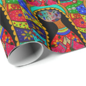 ABSTRAKTE JUNGFRAU GUADALUPE GESCHENKPAPIER (Rolleneckpunkt)