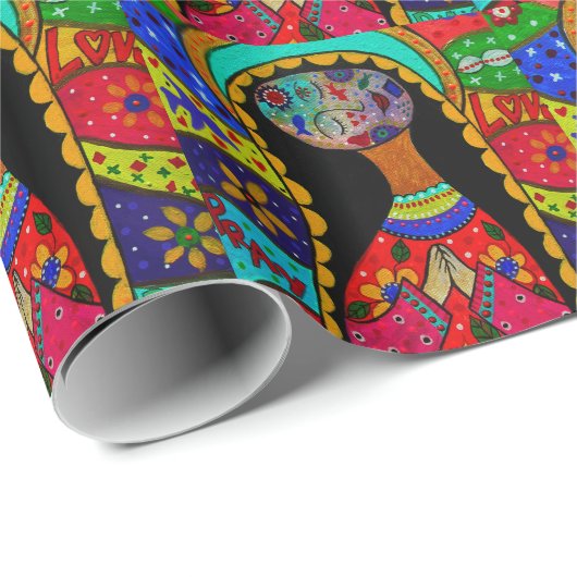 ABSTRAKTE JUNGFRAU GUADALUPE GESCHENKPAPIER (Rolleneckpunkt)