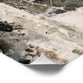 Abstrakte Jungle Cat Landschaft Poster (Ecke)