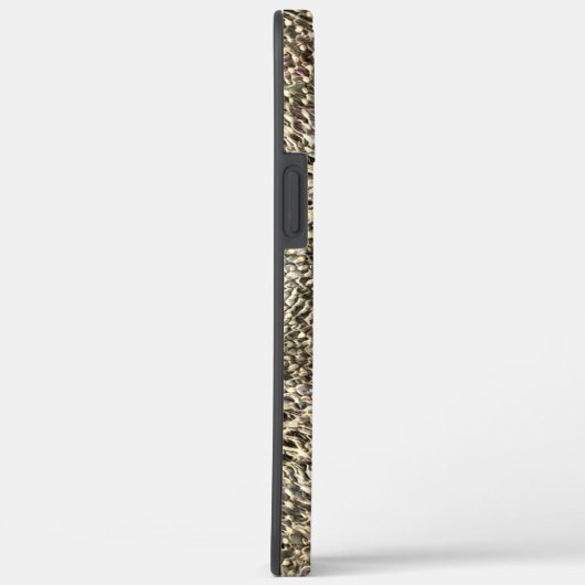 Abstrakte Jute mit leichter Metalltonschnur Case-Mate iPhone Hülle (Rückseite / Rechts)