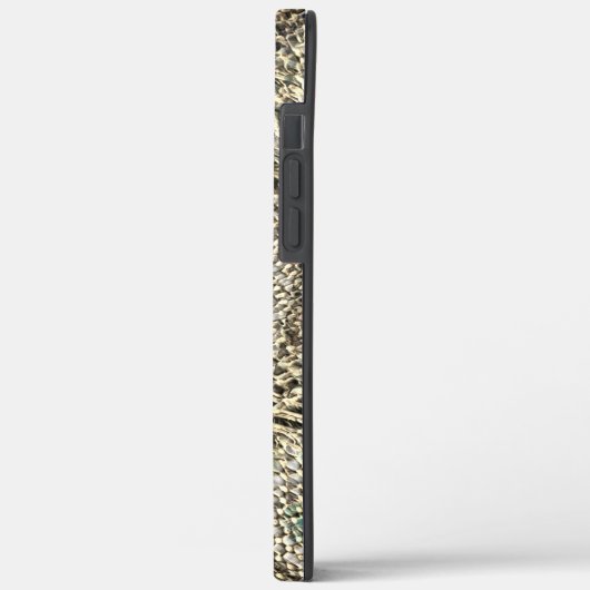 Abstrakte Jute mit leichter Metalltonschnur Case-Mate iPhone Hülle (Rückseite / Links)