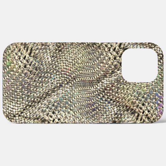 Abstrakte Jute mit leichter Metalltonschnur Case-Mate iPhone Hülle (Rückseite (Horizontal))