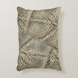 Abstrakte Jute mit leichter Metalltonschnur Dekokissen