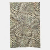 Abstrakte Jute mit leichter Metalltonschnur Geschirrtuch (Vertikal)