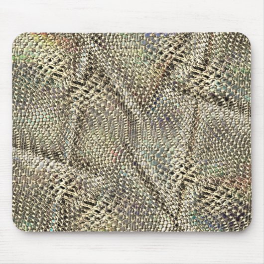 Abstrakte Jute mit leichter Metalltonschnur Mousepad (Vorne)