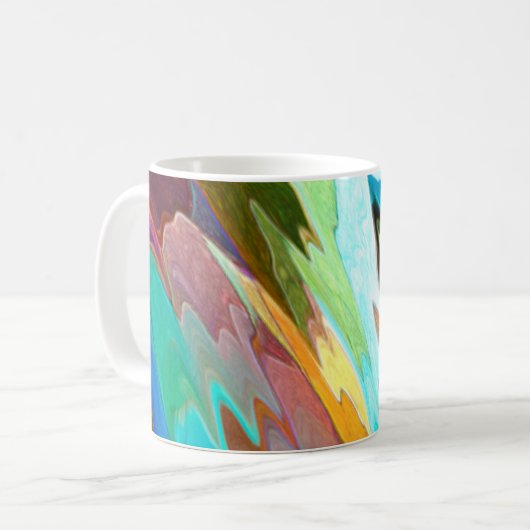 Abstrakte Kaffee-Tasse Kaffeetasse (Vorderseite Links)