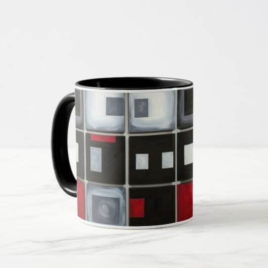 abstrakte Kaffee-Tasse Tasse (Vorderseite Links)