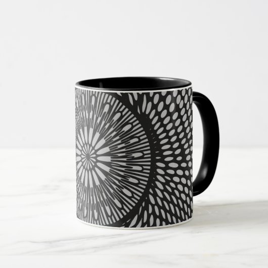 abstrakte Kaffee-Tasse Tasse (VorderseiteRechts)