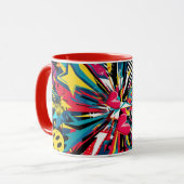 abstrakte Kaffee-Tasse Tasse (Vorderseite Links)