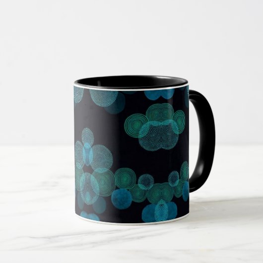 abstrakte Kaffee-Tasse Tasse (VorderseiteRechts)