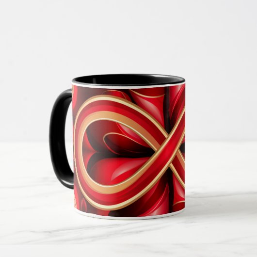abstrakte Kaffee-Tasse Tasse (Vorderseite Links)