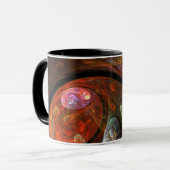 Abstrakte Kaffee-Tasse Tasse (Vorderseite Links)