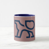 abstrakte Kaffee-Tasse Tasse (Zentrum)
