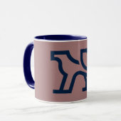 abstrakte Kaffee-Tasse Tasse (Vorderseite Links)