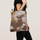 Abstrakte Kaffeefarben Paint Strokes Tasche (Von Nahem)