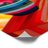 Abstrakte Kakteen Stillleben Malerei, Moderne noch Poster (Ecke)