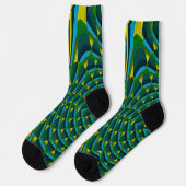 Abstrakte Kaktus Socken (Linkes Detail)