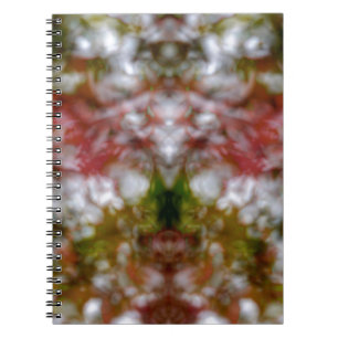 Abstrakte Kaleidoskop-Figur und Gesichter Notizblock