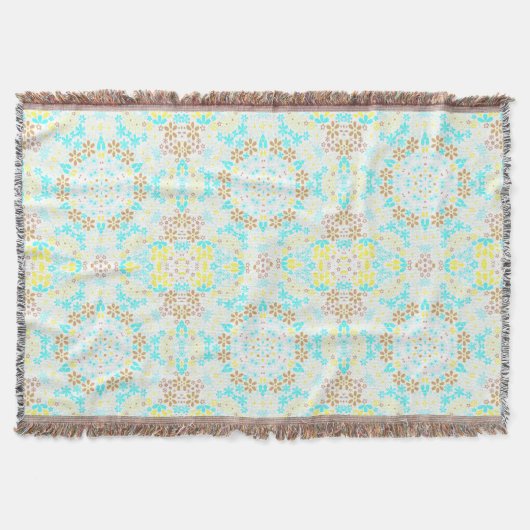 Abstrakte kaleidoskopische Blume Decke (Vorderseite)