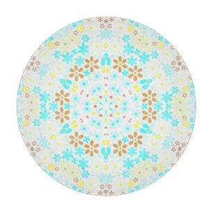Abstrakte kaleidoskopische Blume Schneidebrett