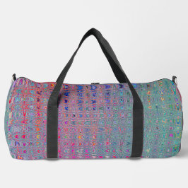 Abstrakte Kaleidoskopische Retro Boomerang Waves Duffle Bag