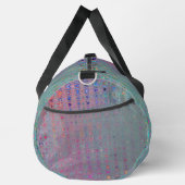 Abstrakte Kaleidoskopische Retro Boomerang Waves Duffle Bag (Rechts)