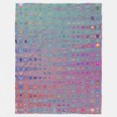 Abstrakte Kaleidoskopische Retro Boomerang Waves Fleecedecke (Vorderseite)