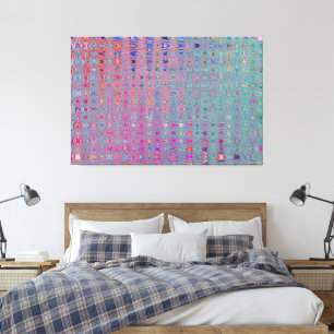 Abstrakte Kaleidoskopische Retro Boomerang Waves Leinwanddruck