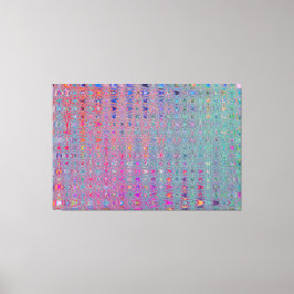 Abstrakte Kaleidoskopische Retro Boomerang Waves Leinwanddruck