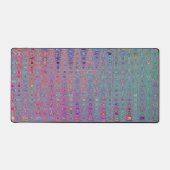 Abstrakte Kaleidoskopische Retro Boomerang Waves Schreibtischunterlage (Vorderseite)