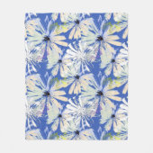 Abstrakte Kameras auf blauem Hintergrund. Fleecedecke (Vorderseite)