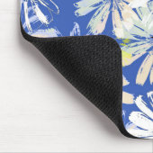 Abstrakte Kameras auf blauem Hintergrund. Mousepad (Ecke)