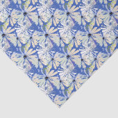 Abstrakte Kameras auf blauem Hintergrund. Seidenpapier (Ausschnitt)