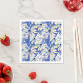 Abstrakte Kameras auf blauem Hintergrund. Serviette (Beispiel)