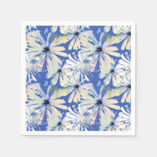Abstrakte Kameras auf blauem Hintergrund. Serviette