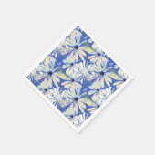 Abstrakte Kameras auf blauem Hintergrund. Serviette (Ecke)
