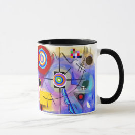 Abstrakte Kandinsky inspirierte Tasse