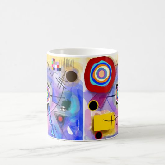 Abstrakte Kandinsky inspirierte Tasse (Mittel)
