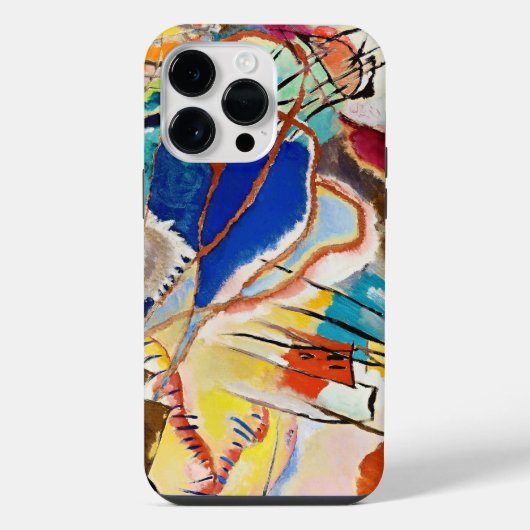 Abstrakte Kandinsky-Komposition iPhone Hülle (Rückseite)