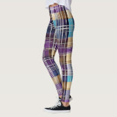 abstrakte karierte Leggings (Links)