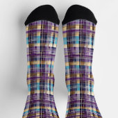 abstrakte karierte Socken (Oben)